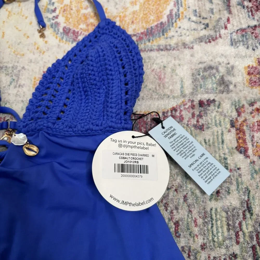 JMP The Label Crochet One Piece Swimsuit